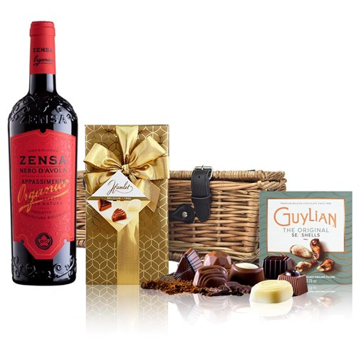 Zensa Nero d'Avola DOC 75cl Red Wine And Chocolates Hamper